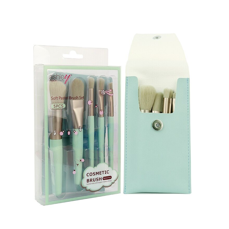 Ashley Soft Pastel Brush Set 5pcs Green