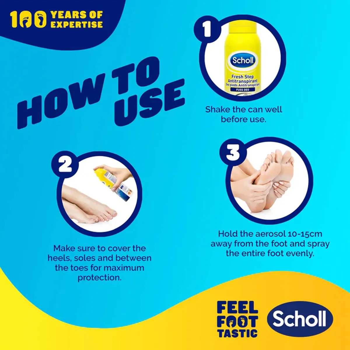 SCHOLL SCHOLL FRESH STEP ANTI-PERSPIRANT FOOT SPRAY
