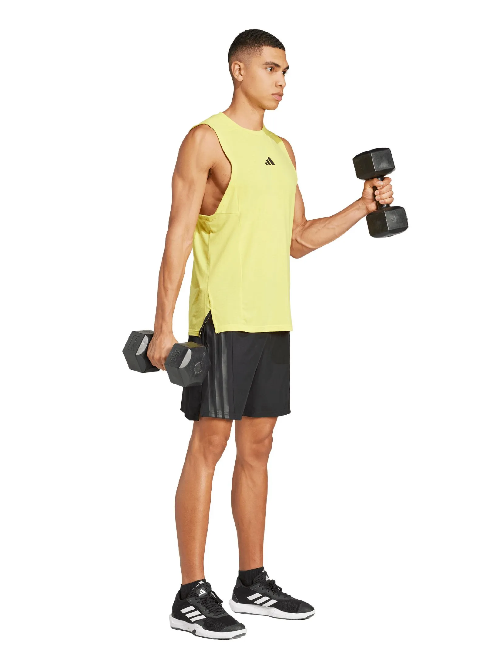 ADIDAS Men Shorts Designed-for-Training 3-Stripes JE5682 Black