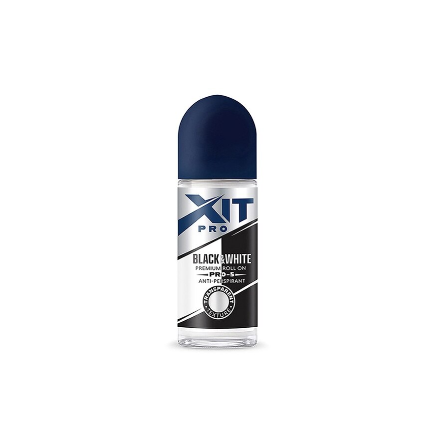 Xit Pro Premium Roll On Black  White 45 Ml. - Black