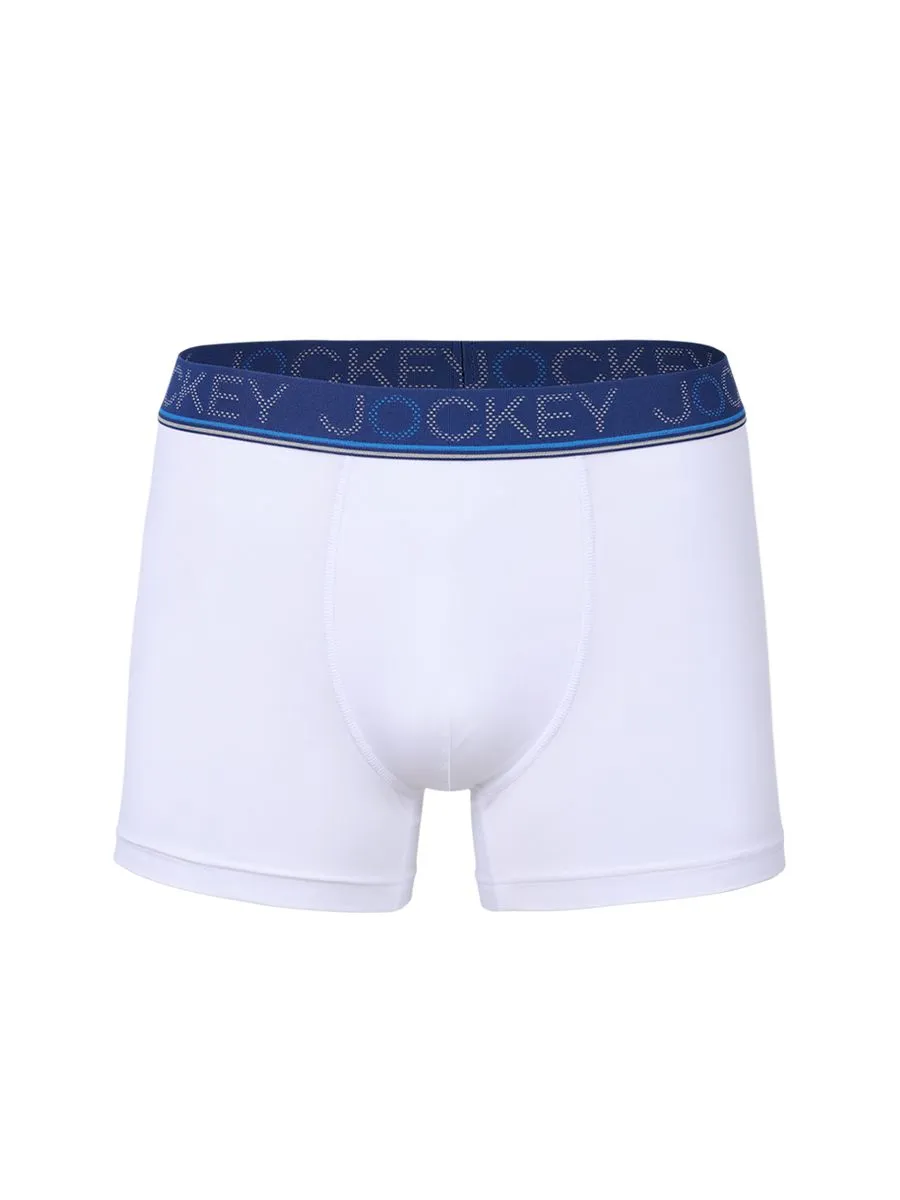 JOCKEY UNDERWEAR Men's COOLING JADE TRUNKS WHITE