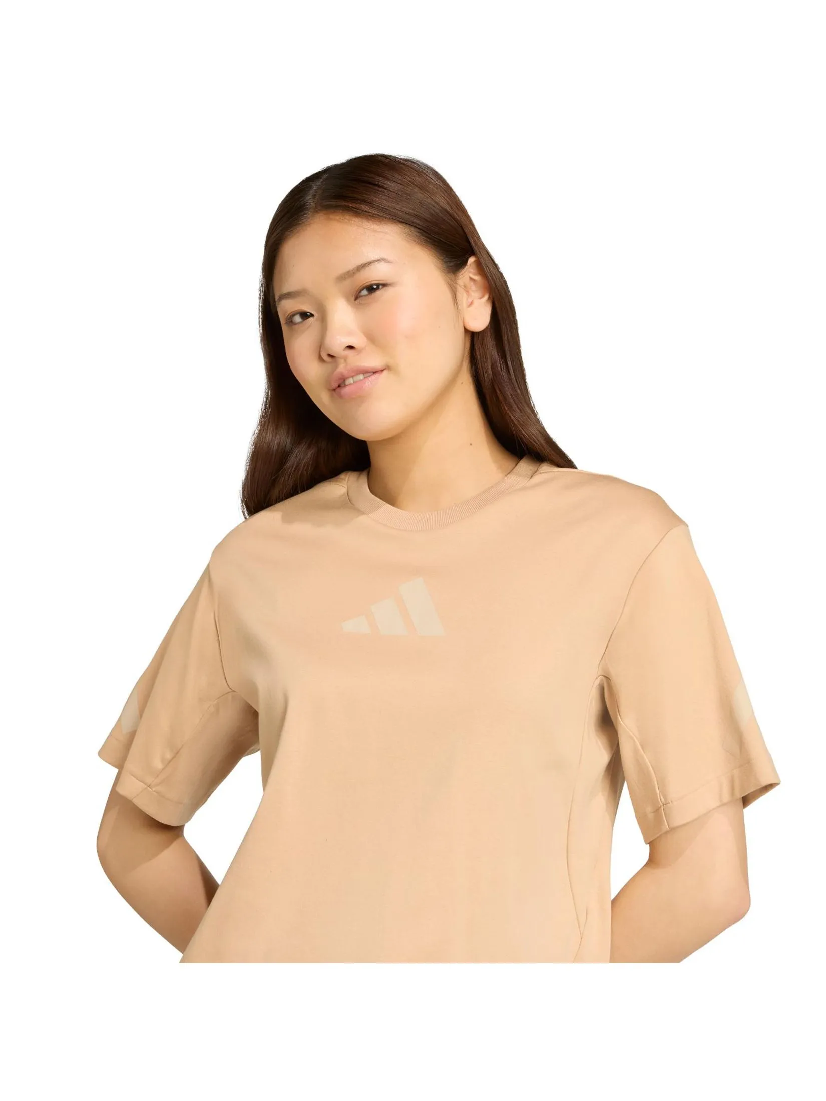 ADIDAS Women T-Shirt Adidas Z.N.E. JW7753 Warm Sandstone