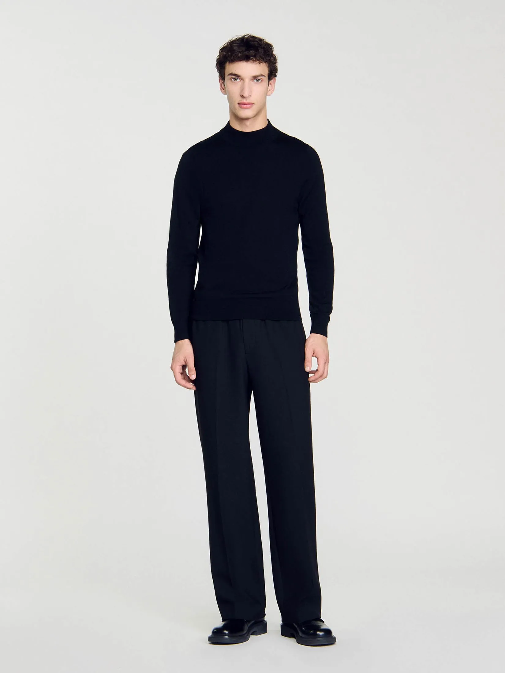 SANDRO Funnel Neck Sweater