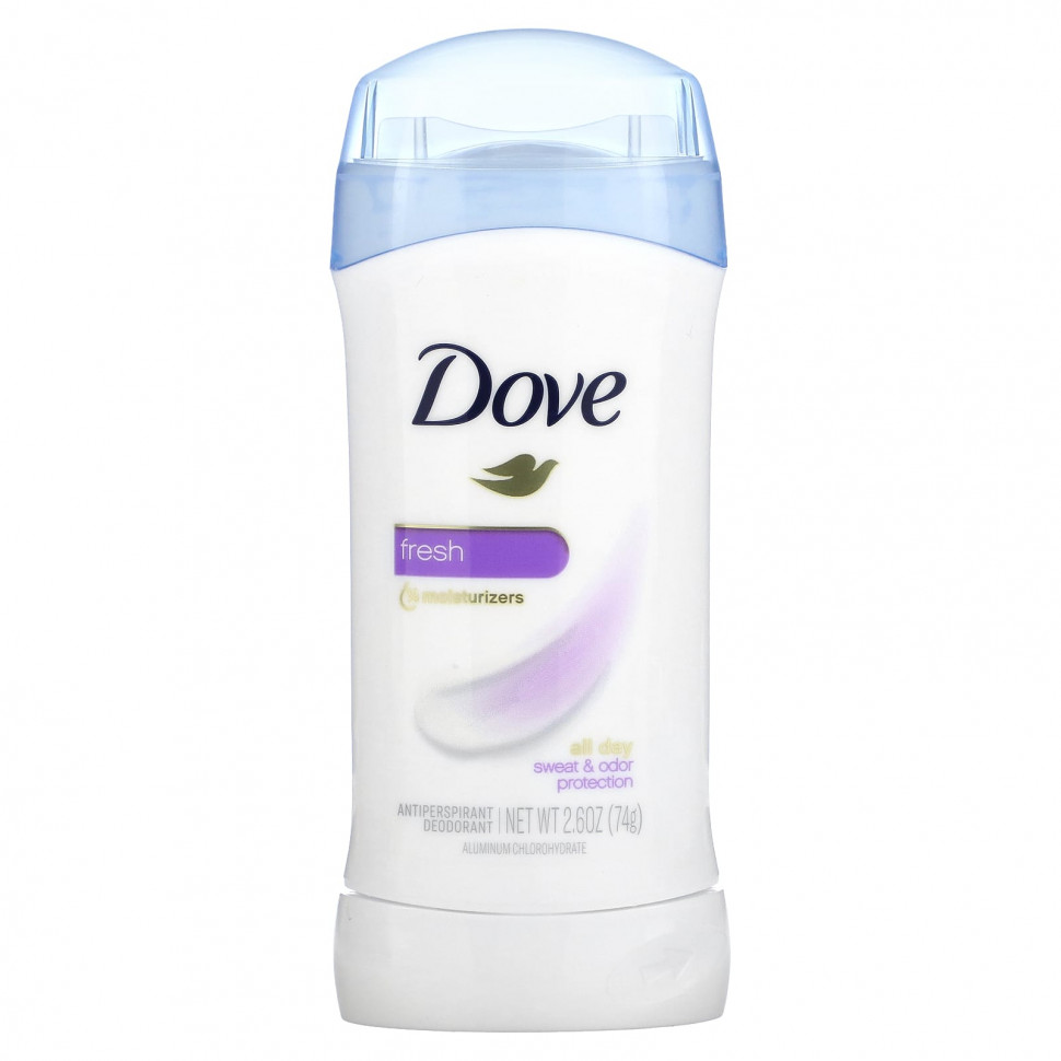 Dove, Дезодорант-антиперспирант, свежий, 74 г (2,6 унции)