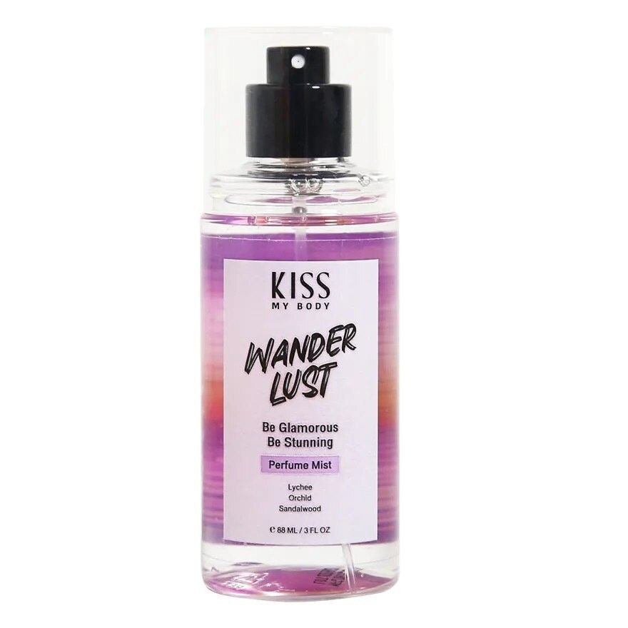 Kiss My Body Perfume Mist Wanderlust 88 Ml. น้ำหอม สเปรย์น้ำหอม