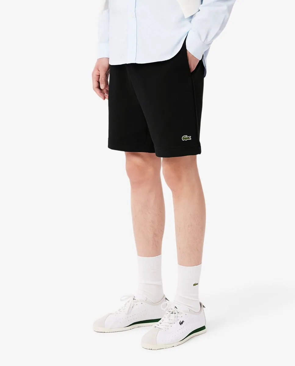 LACOSTE Regular Fit Fleece Shorts Black