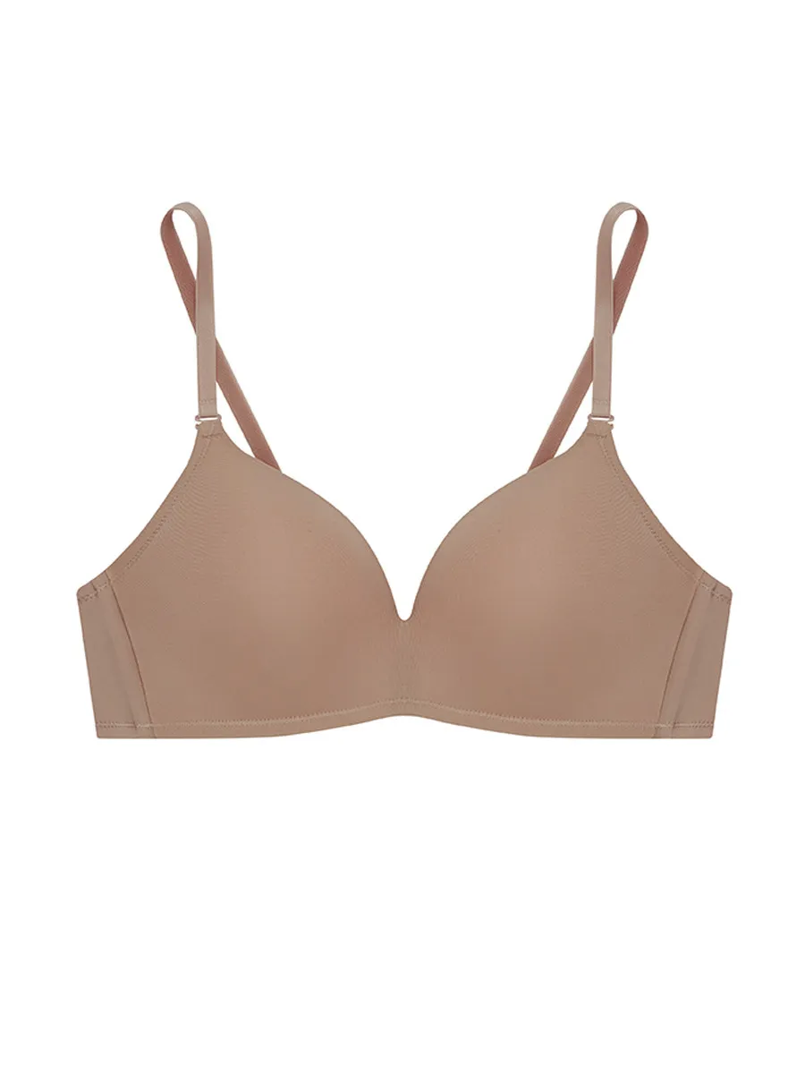 SABINA [Online Exclusive]  Soft Doomm Wireless Bra - Tan