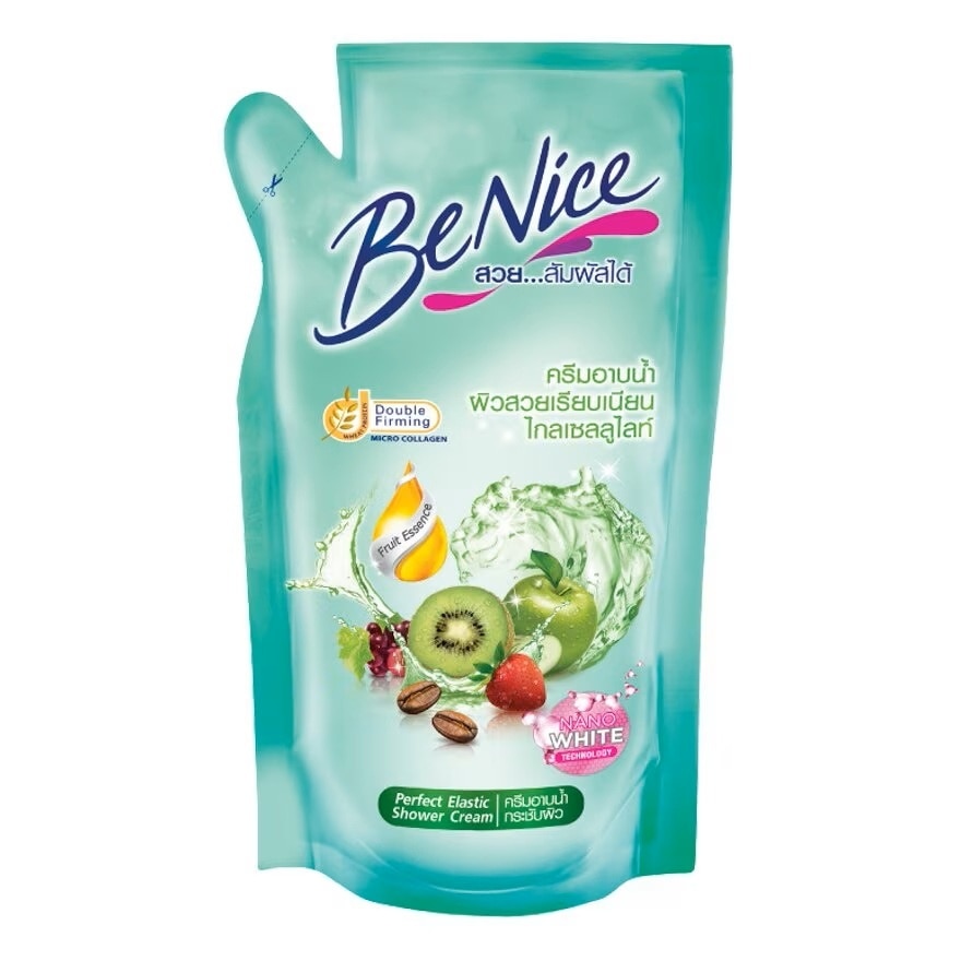 Benice Shower Cream Perfect Elastic 400 Ml.(Refill) - Green