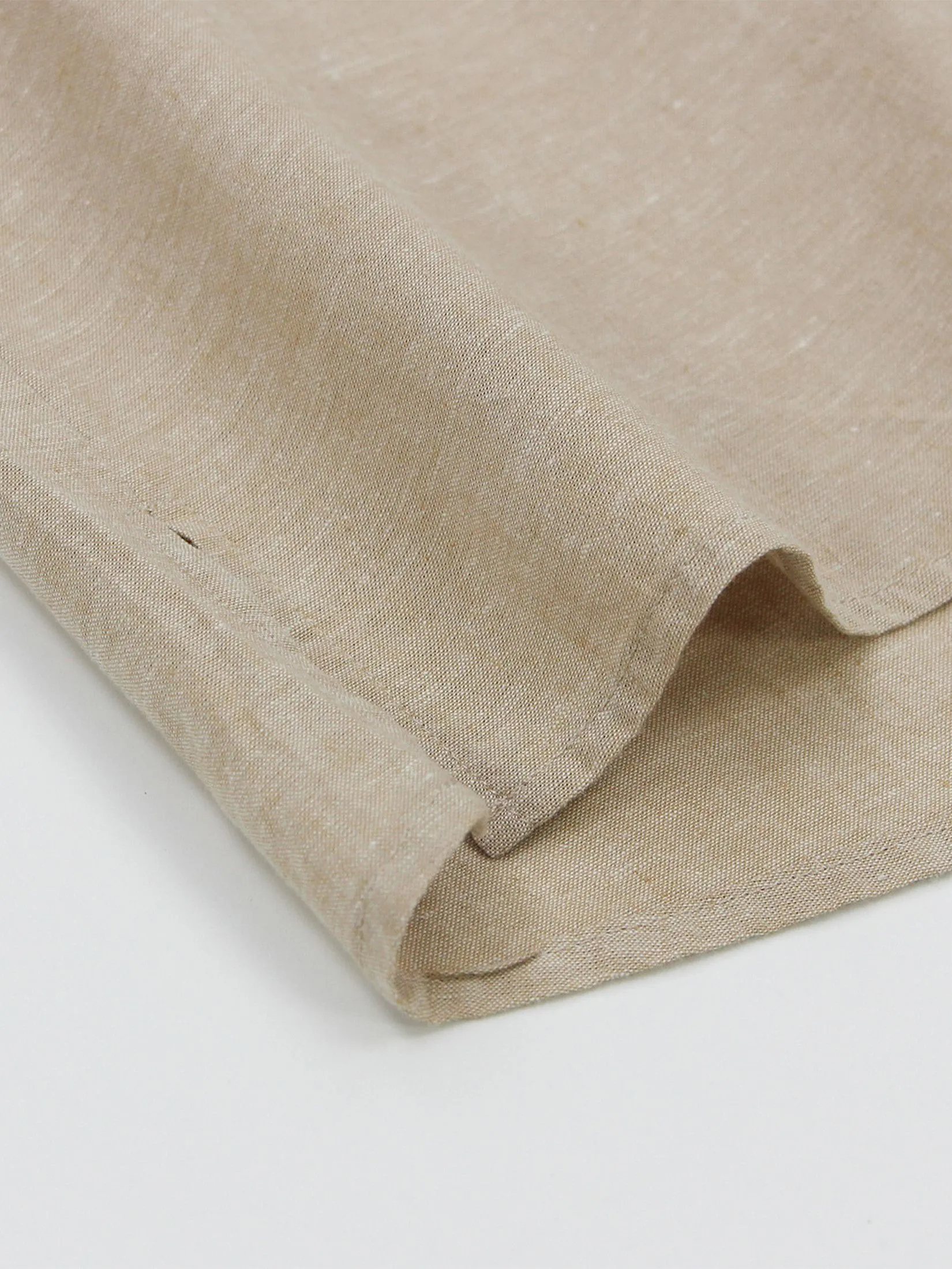 GIORDANO Women's Loose Linen Shirt Crockery Khaki