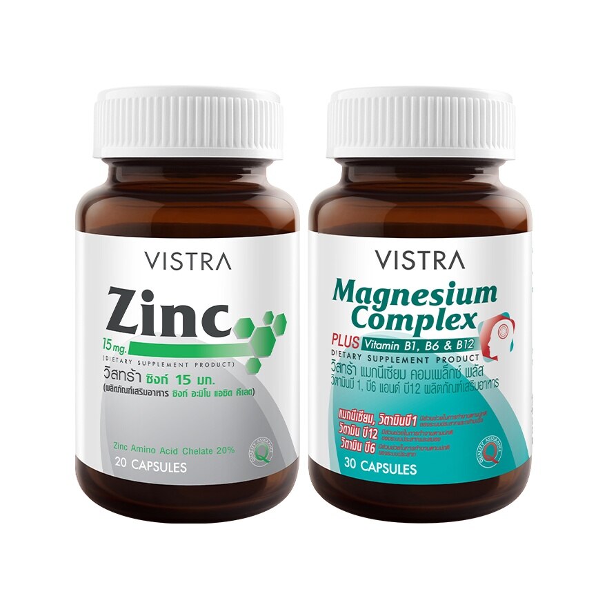 Vistra Zinc 20 Cap+Magnesium Complex 30Cap+