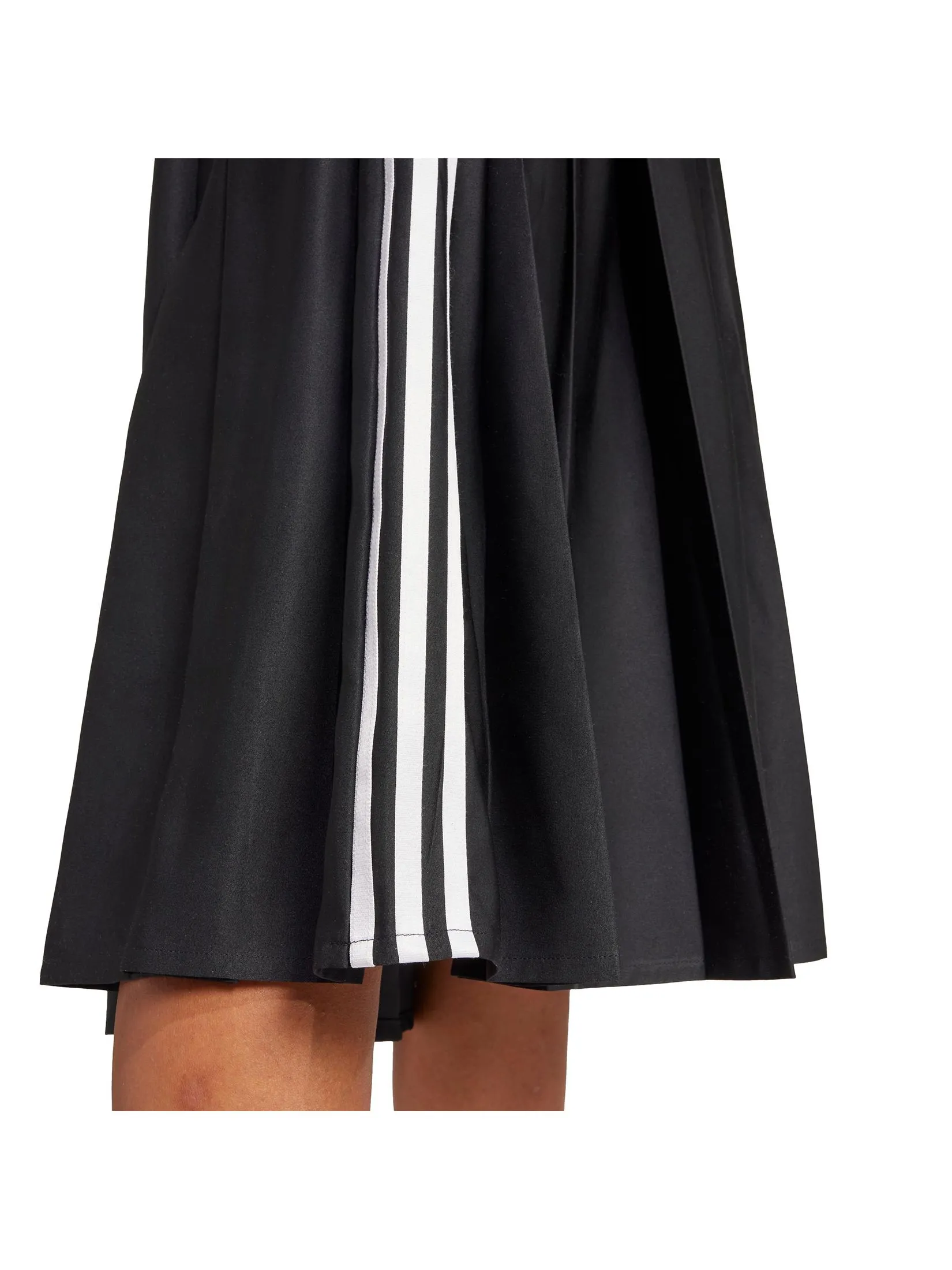 ADIDAS Women Maxi Skirt Ribbon Pleated JW0114 Black