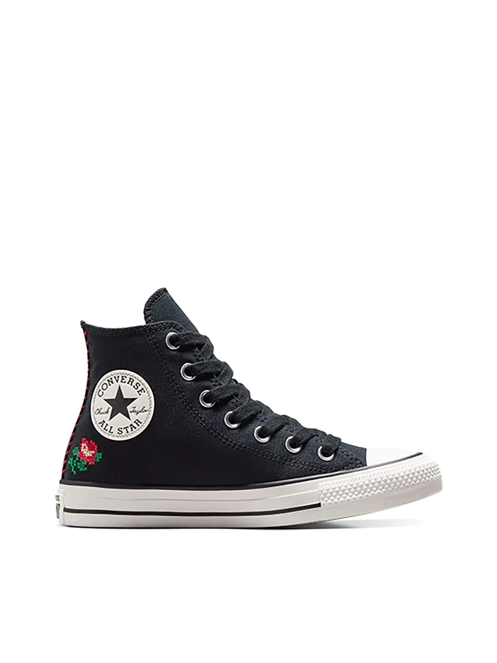 CONVERSE Women Sneakers Ctas Spring Refresh: Floral Hi Black Black/Lt Jellyfish Jitter/Surplus Mint