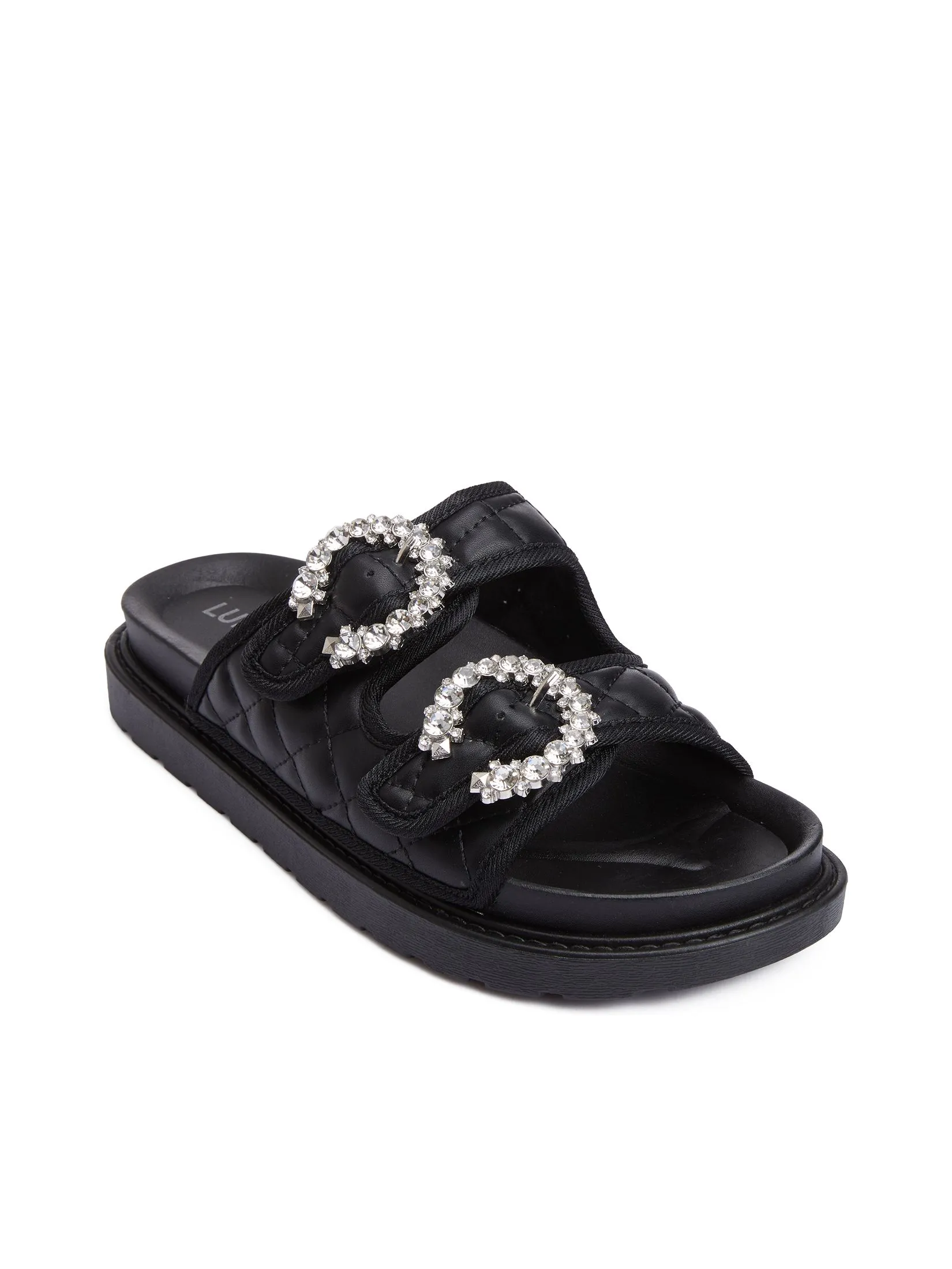 LUNA Women Sandals With Crystal Detail