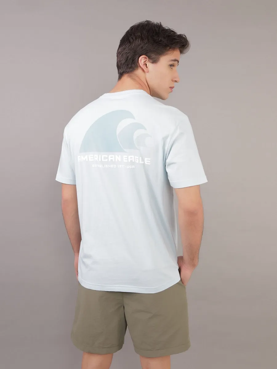 AMERICAN EAGLE MEN G SS 1 SET IN TEE- PC DYE + SERIOUSLY SOFT WASH 313 MINT