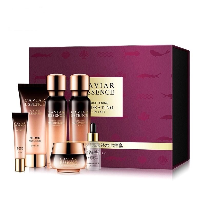Hankey Caviar Essence Brightening Hydrating 7 in 1 увлажняющий набор для кожи лица с Экстрактом Икры