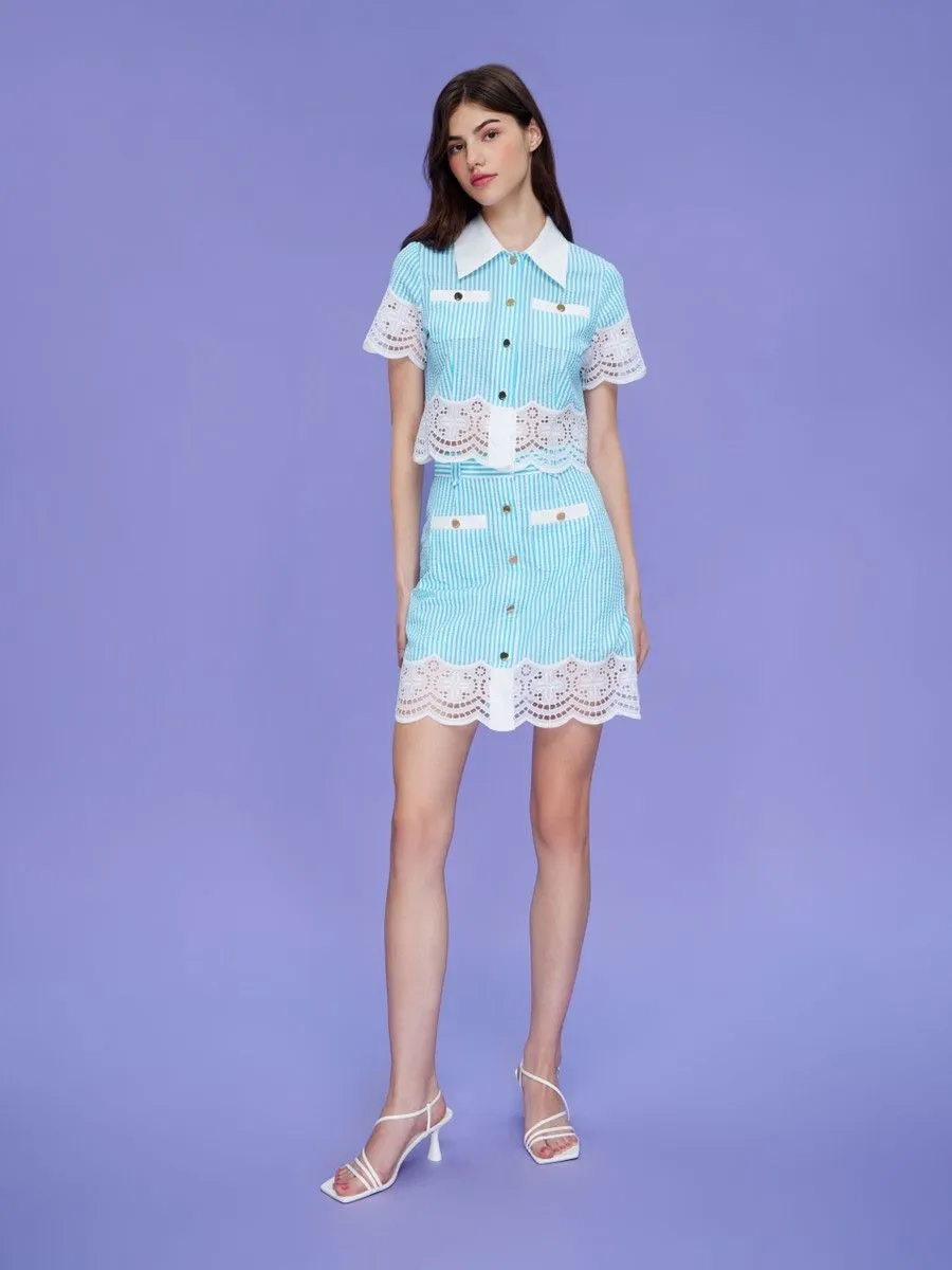 ASV (AW23) Maisie Women Mini Skirt Blue