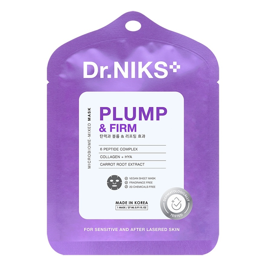 Dr.NIKS Microbiome-Mixed Mask Plump  Firm 1'S - Purple