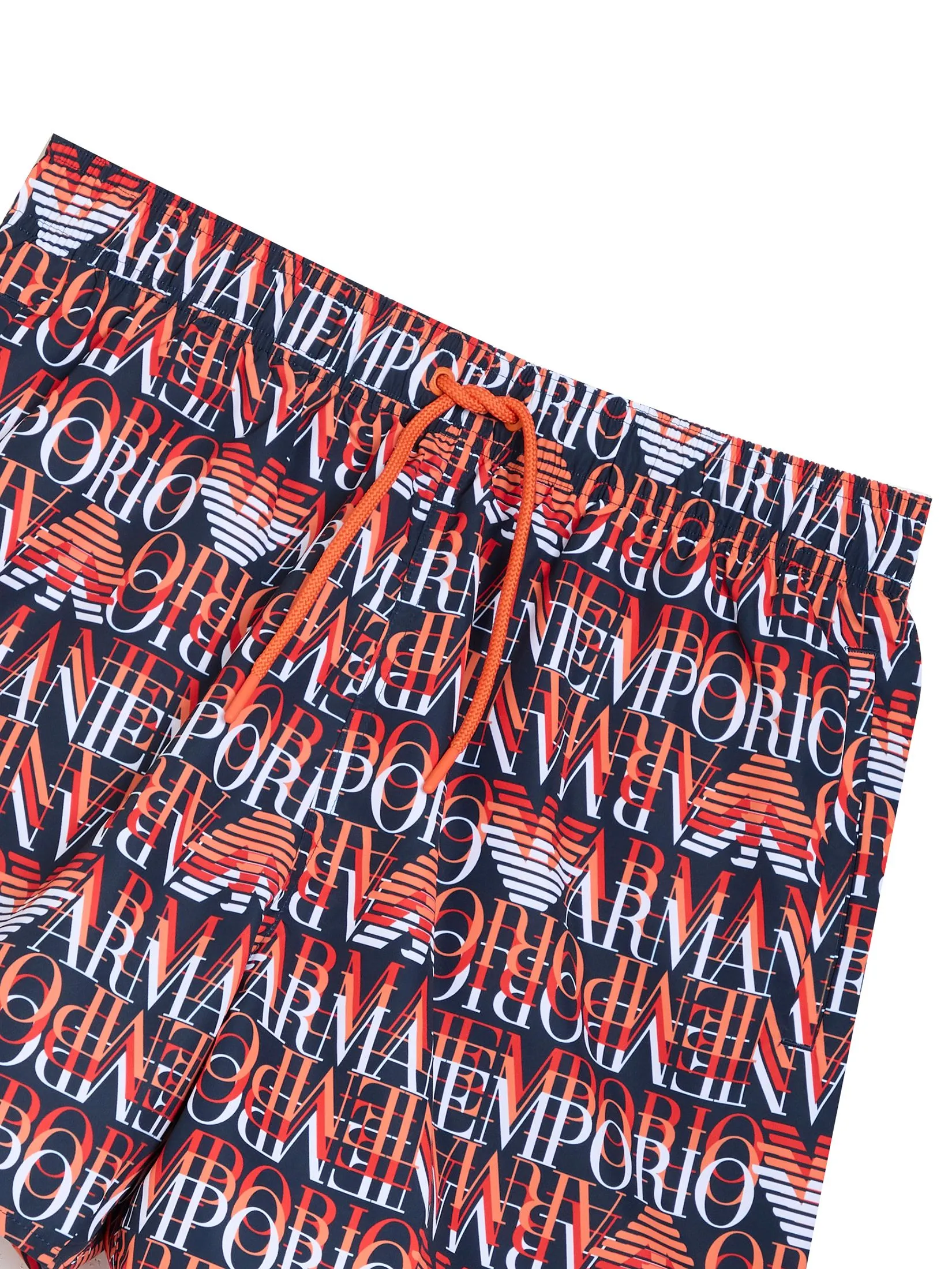 EMPORIO ARMANI Men Boxers SS25 FB057 Macrologo Blu / Orange