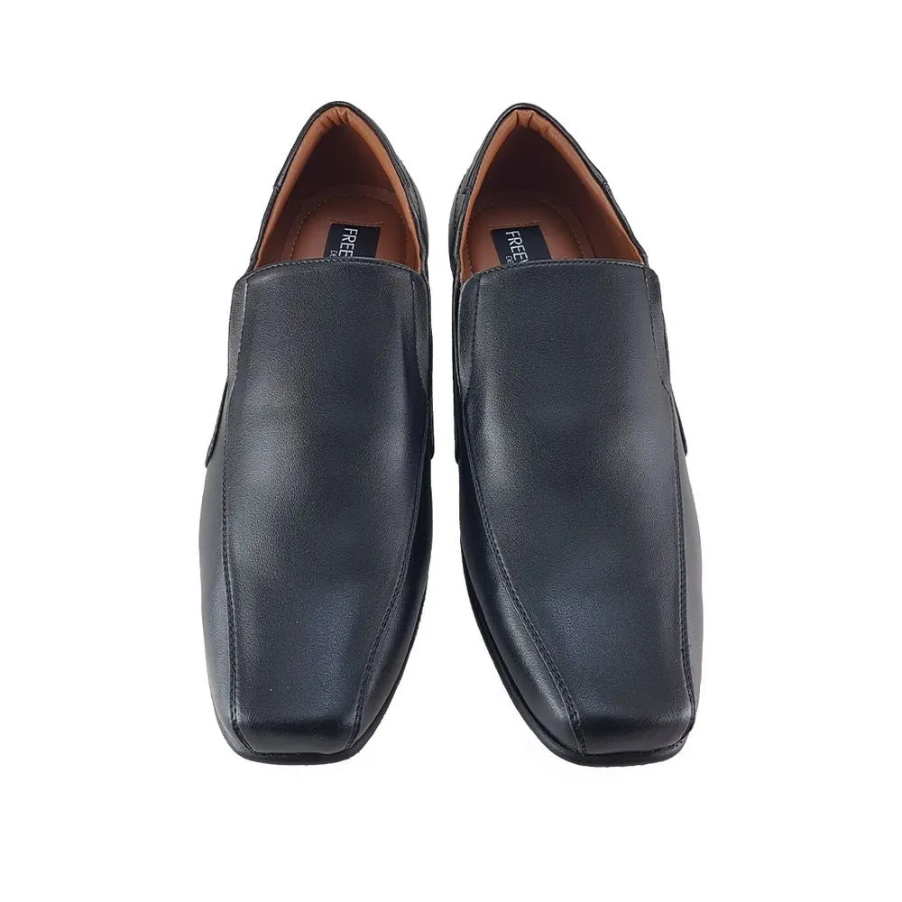 FREEWOOD SHOES leather biz shoe B5838601-black