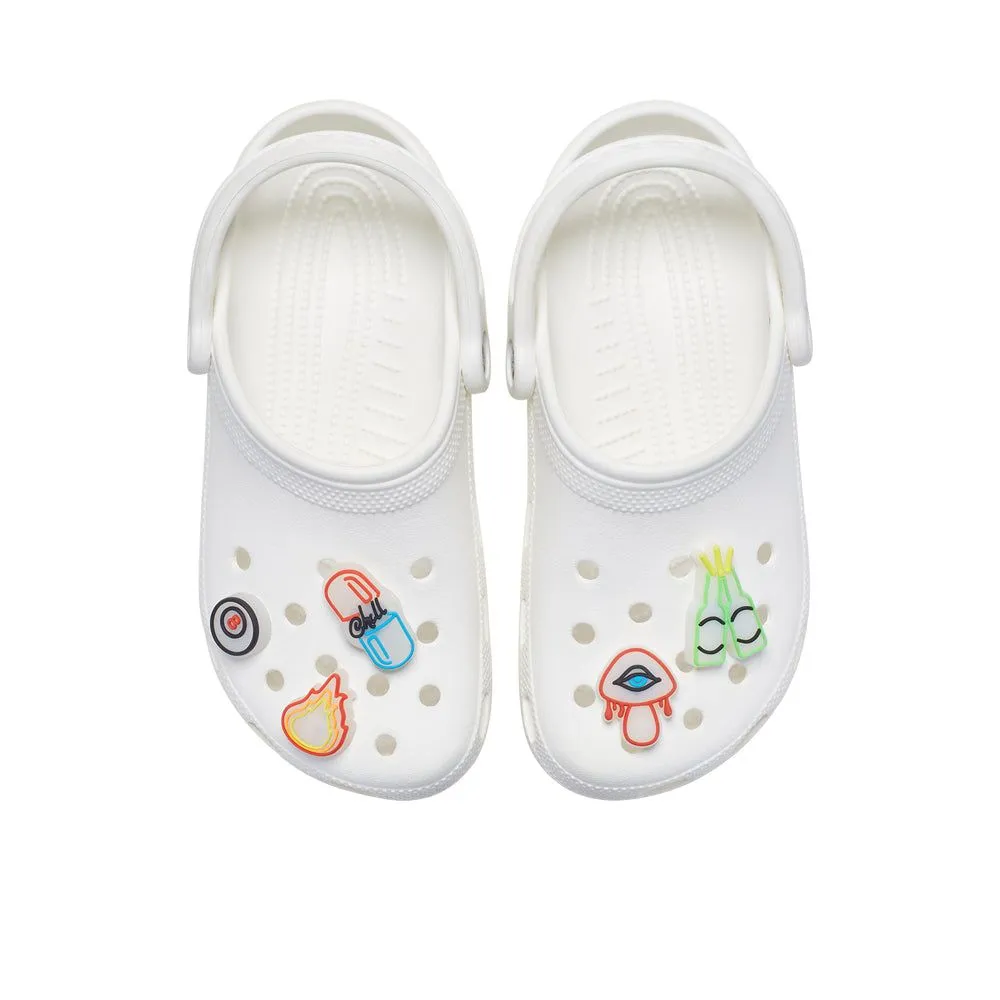 CROCS Jibbitz Shoes Charm Lights Up Chill Out 5-Pack Multi Color - CR024AC098EJTH