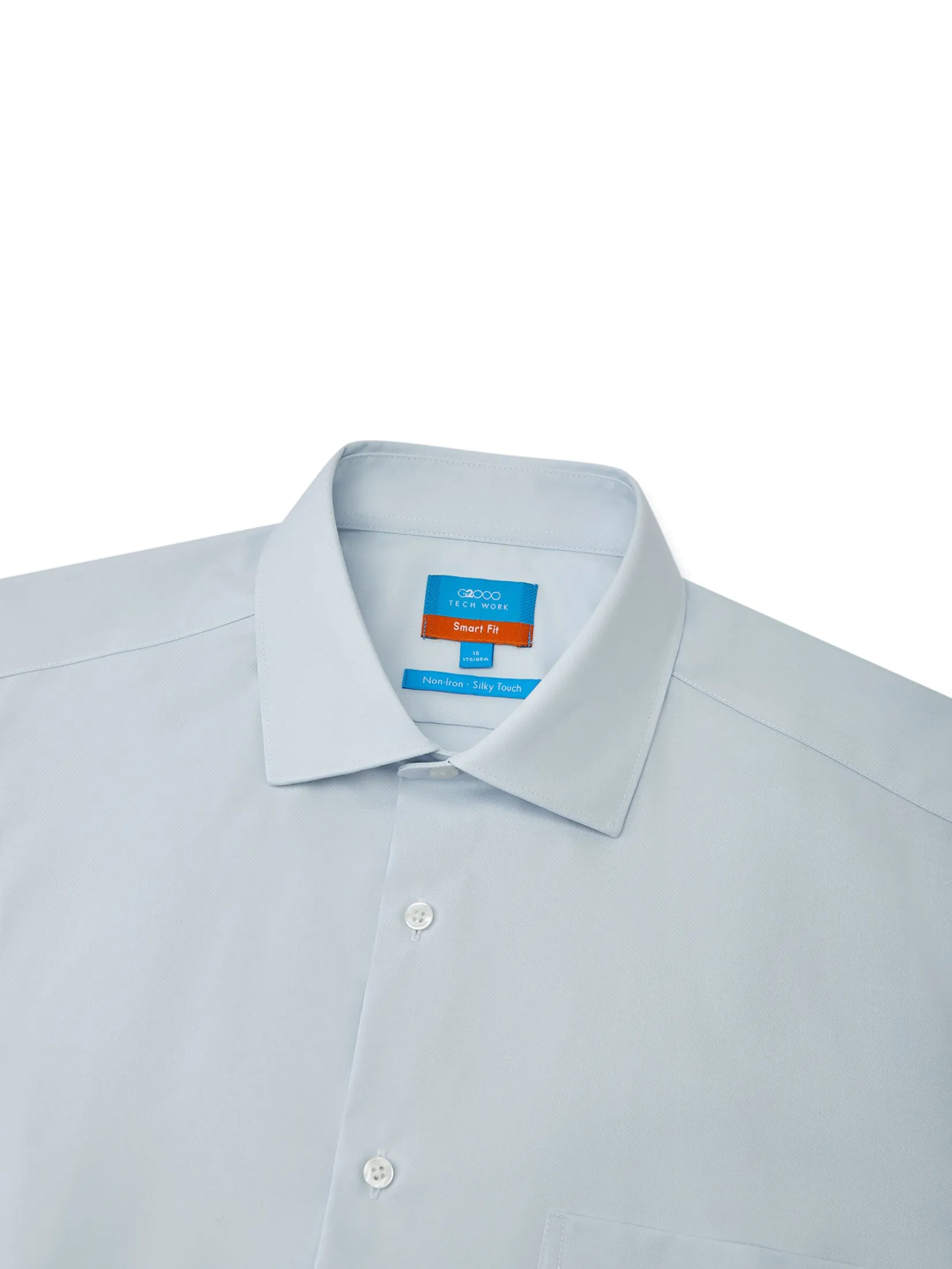 G2000 Men Clothing Non-Iron Silky Touch  Shirt Smart Fit - Blue
