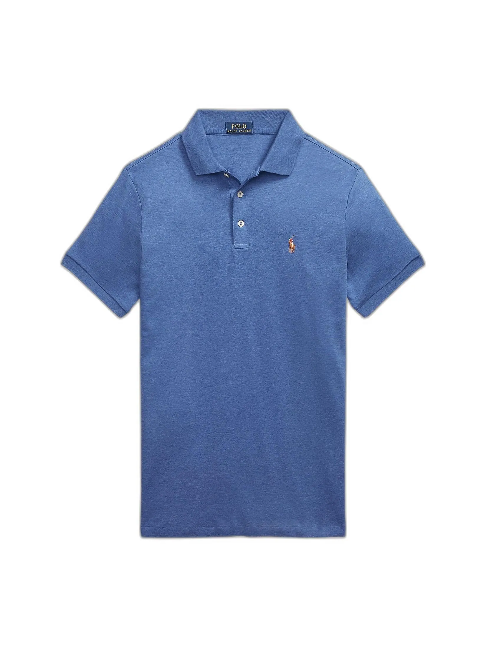 POLO RALPH LAUREN Men Polo-Custom Slim Fit Soft Cotton Polo Shirt MNPOKNI1N822380-Blue