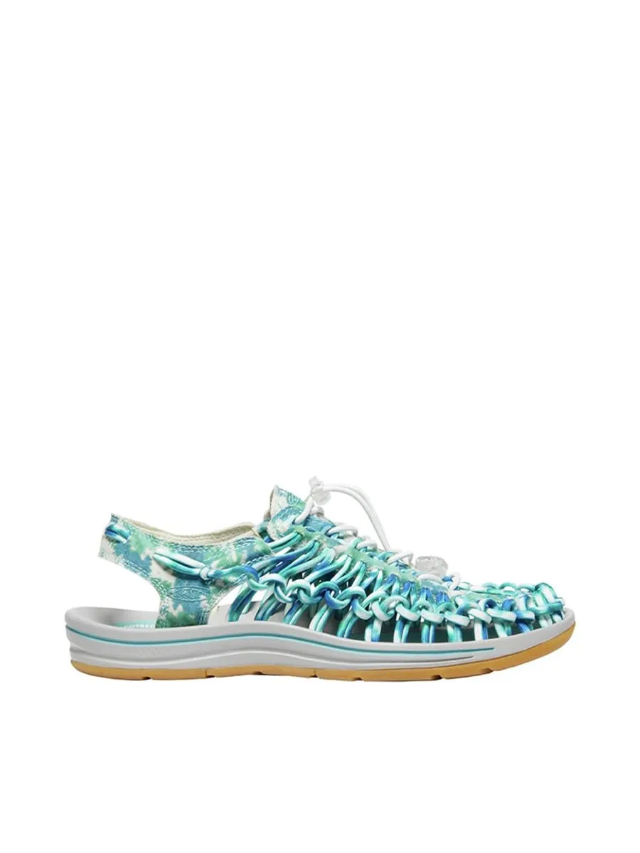 KEEN 1026234 W-UNEEK Shoes Canvas Porcelain/Tie Dye Size - 7 US