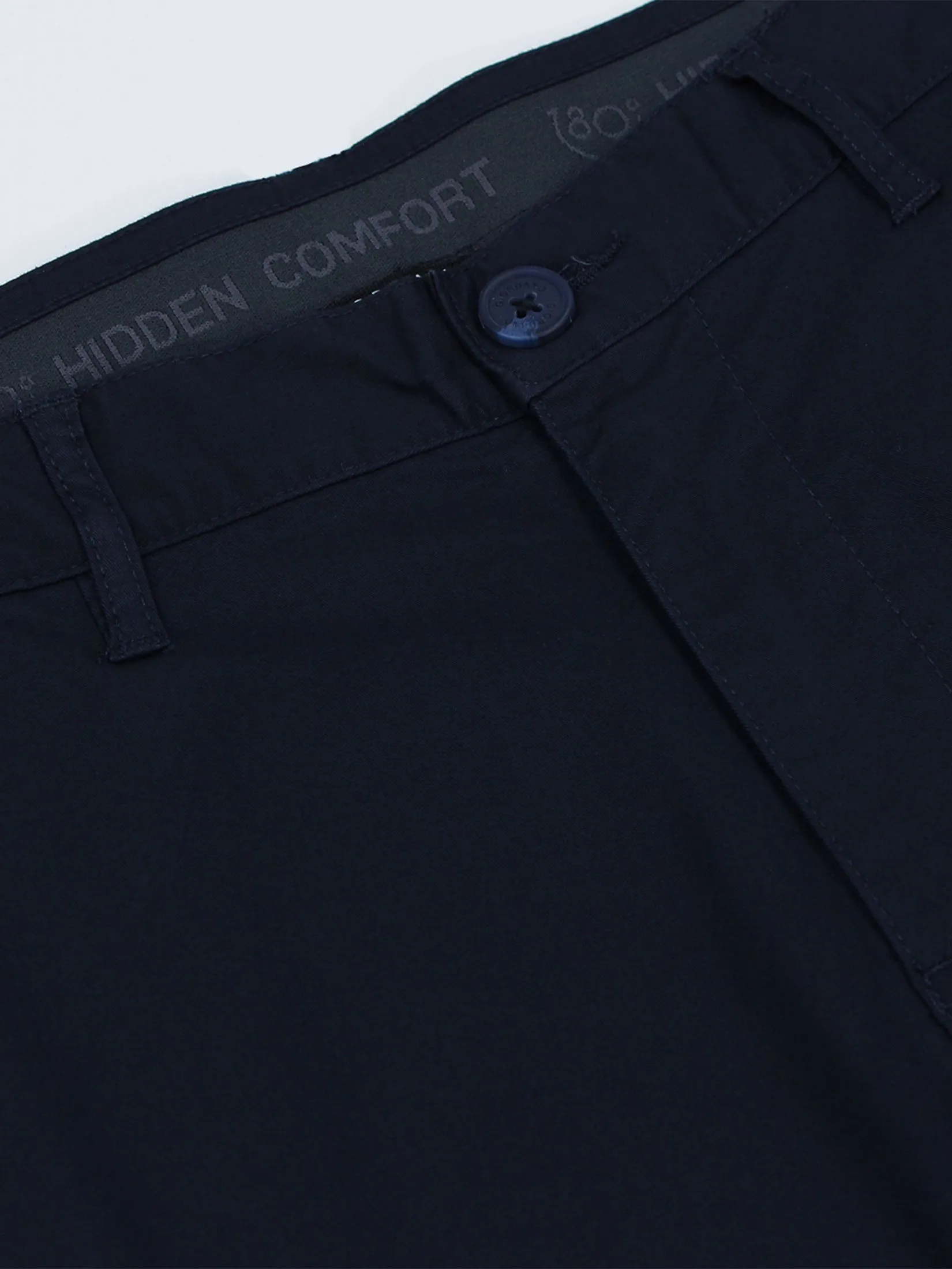 GIORDANO Men's Slim Taper Shorts (180° Elastic Waist) Signature navy