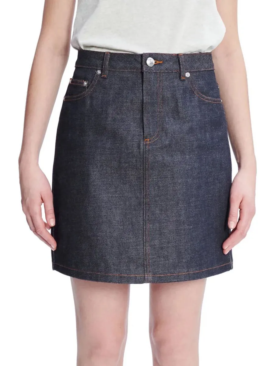 A.P.C. Women Mini Skirt Jeans