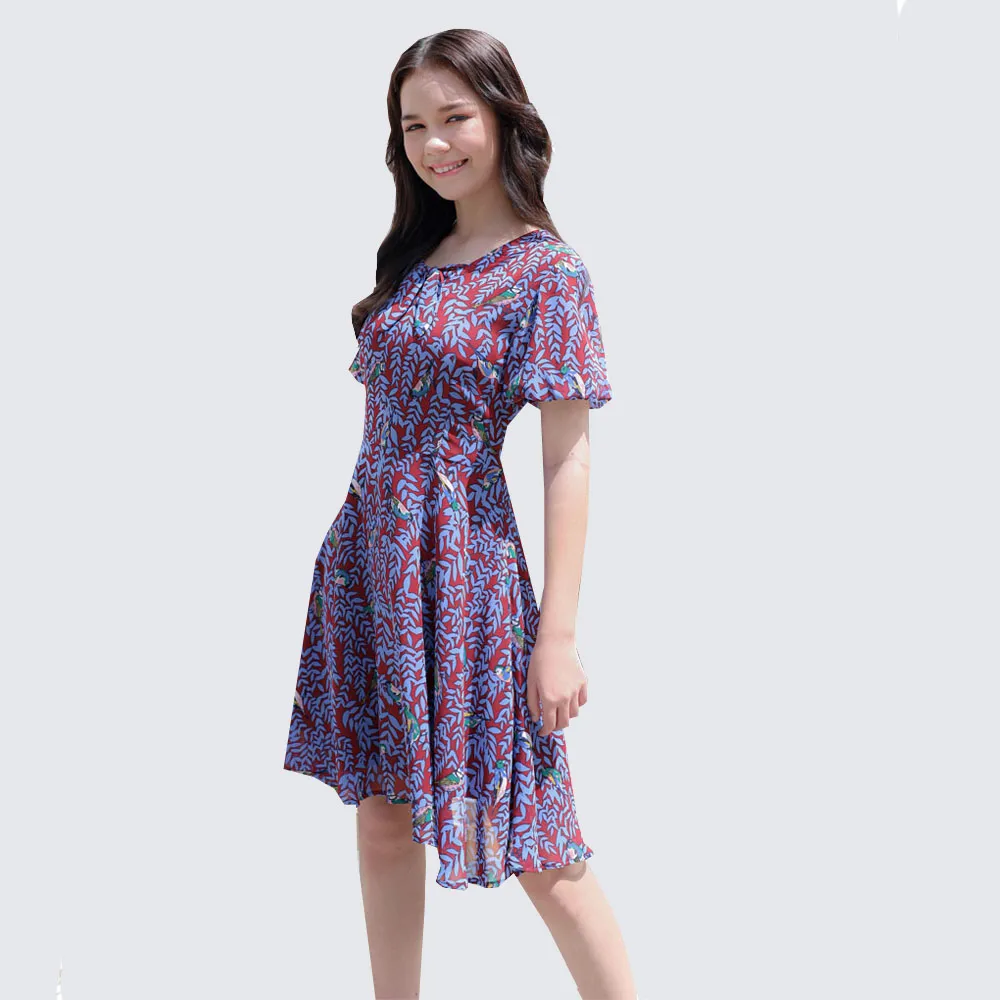 AMILA Red Dress AM-D1017 IGPU22-7