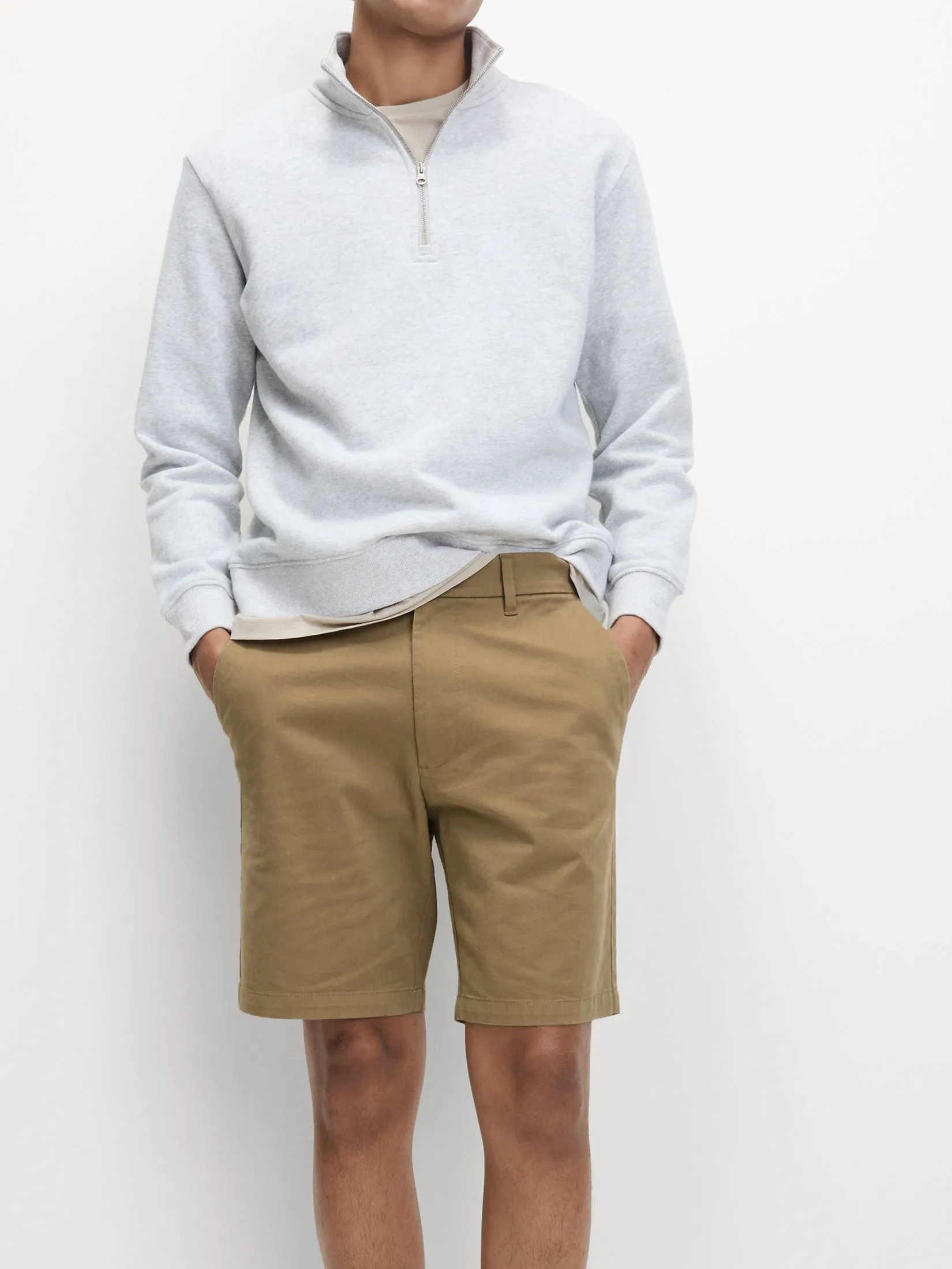 MARKS & SPENCER Men Chino Shorts Regular Fit Stretch