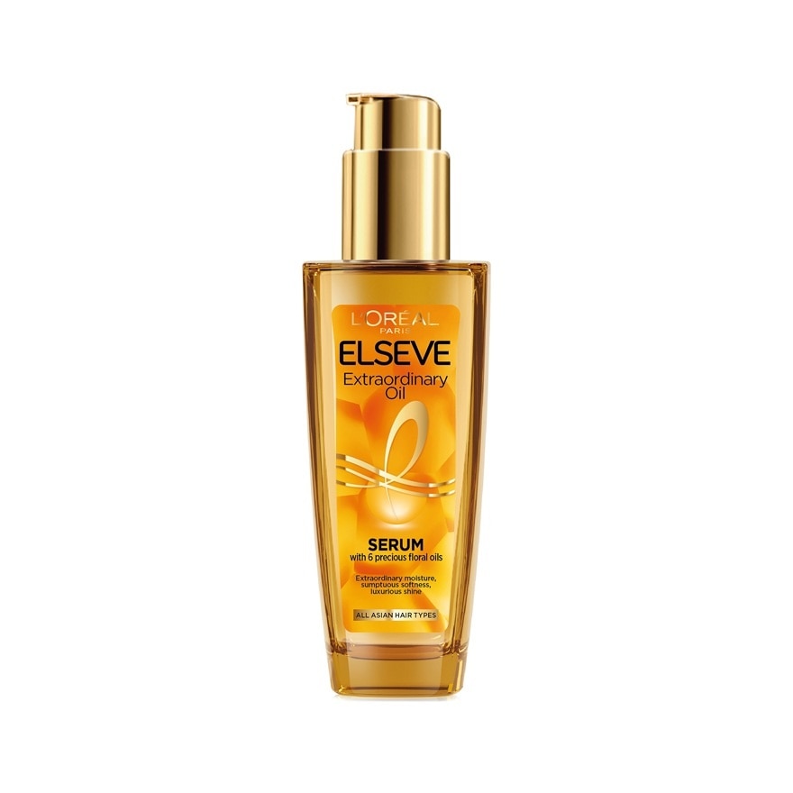 L'Oreal Paris Elseve Extraordinary Oil Serum With 6 Precious Floral Oils 100 Ml. - Gold