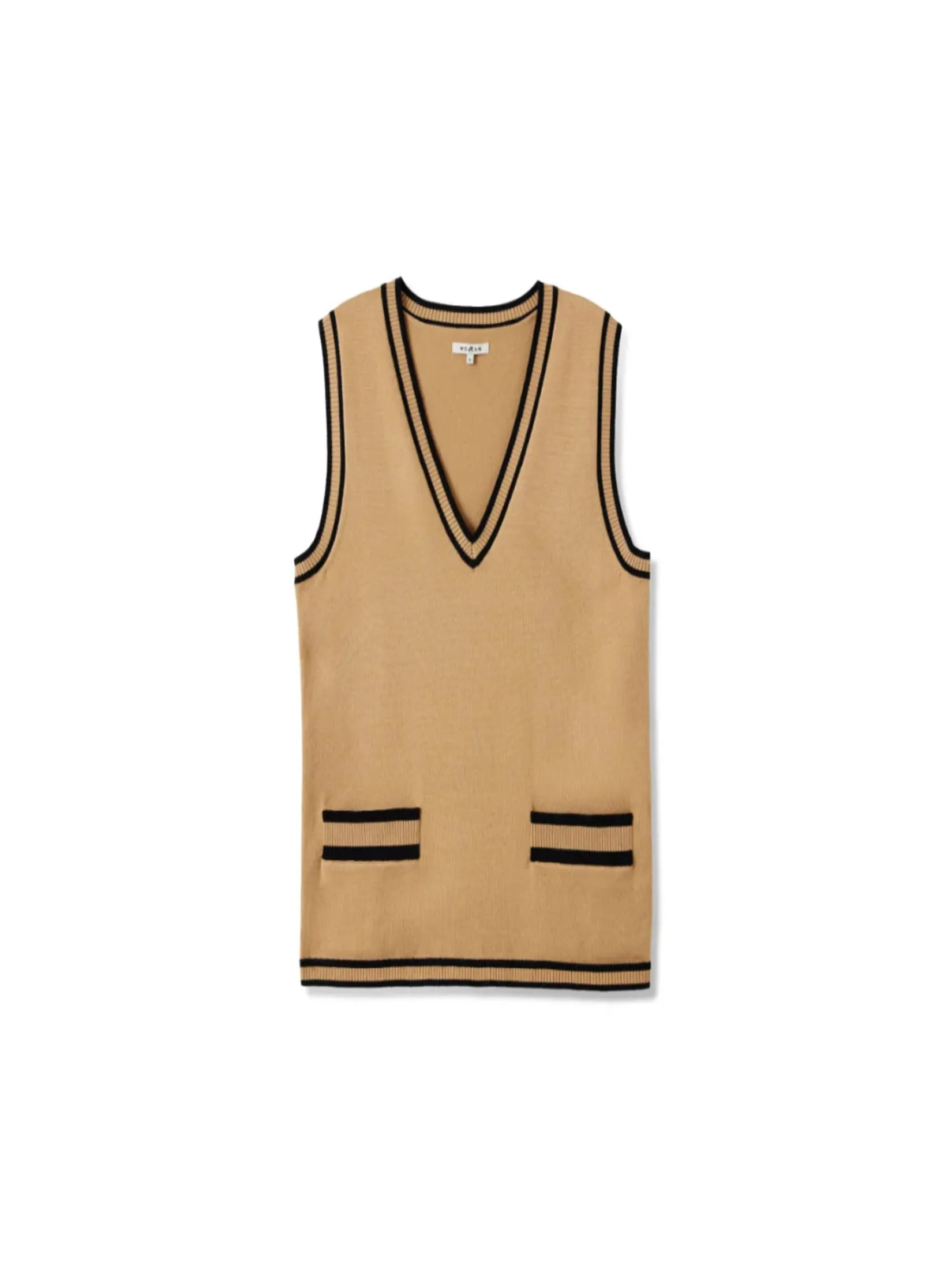 MALBON GOLF HANNELORE VEST IN CAMEL