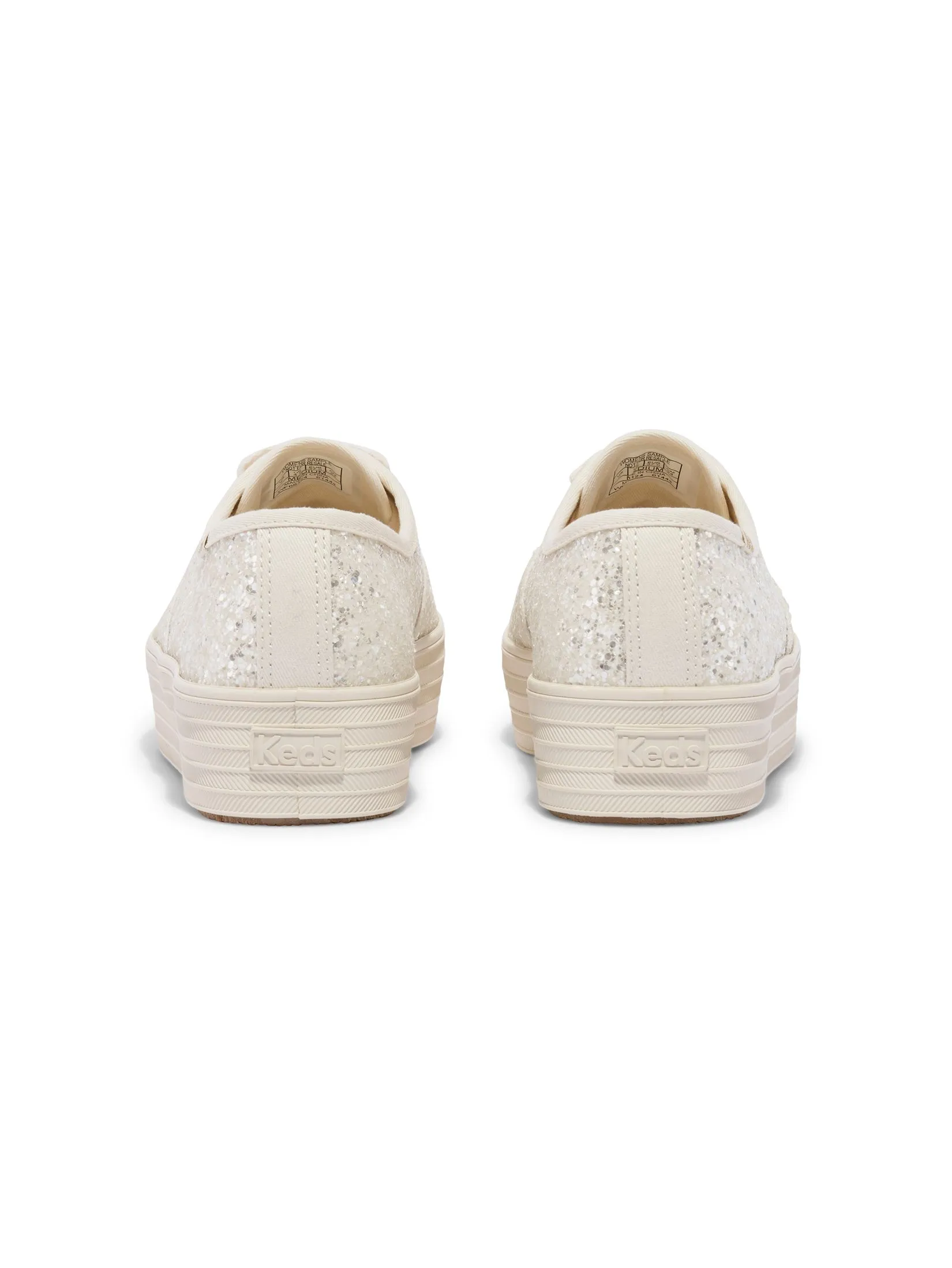 KEDS Women Point Glitter Celebrations Beige