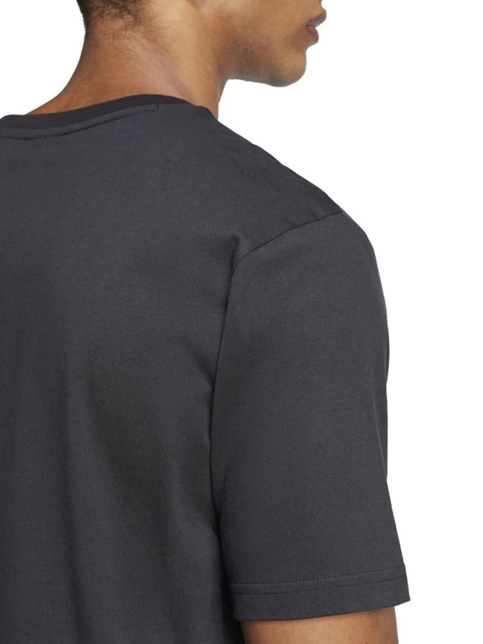 ADIDAS Men T-Shirt Future Icons 3 Bar Logo Black