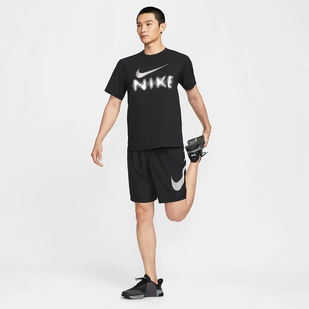 NIKE Men Training T-Shirt Dri-FIT UV Hyverse Black - NI083AP749EJTH