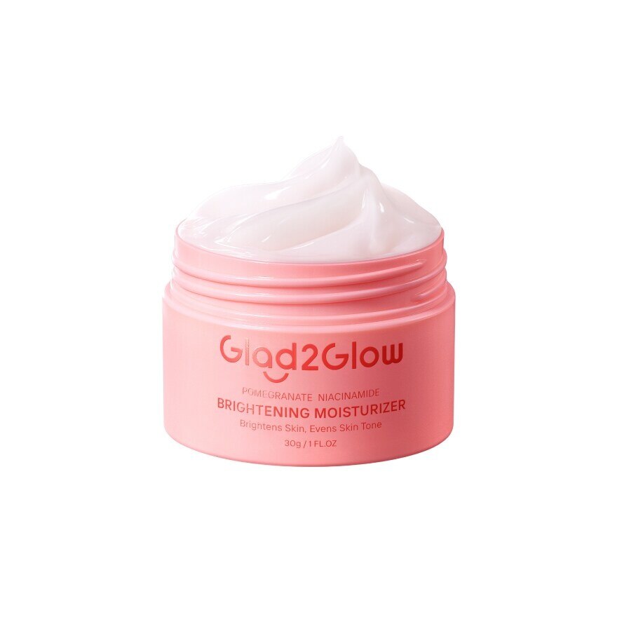 Glad2Glow Moisturizer Pomegranate5 Niacinamide Brightening 30 G.