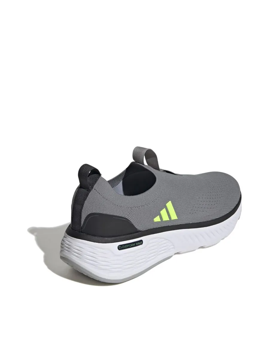 ADIDAS Men Sneakers Cloudfoam Go Sock Grey Three / Lucid Lemon / Grey Two