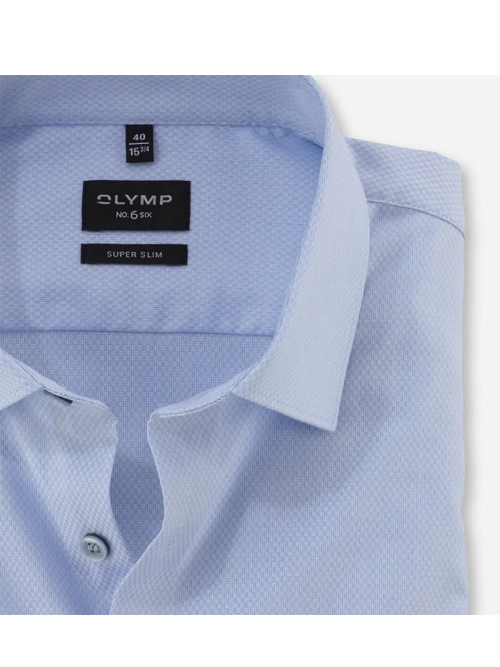 OLYMP Men business shirt, super slim, New York Kent,Blue