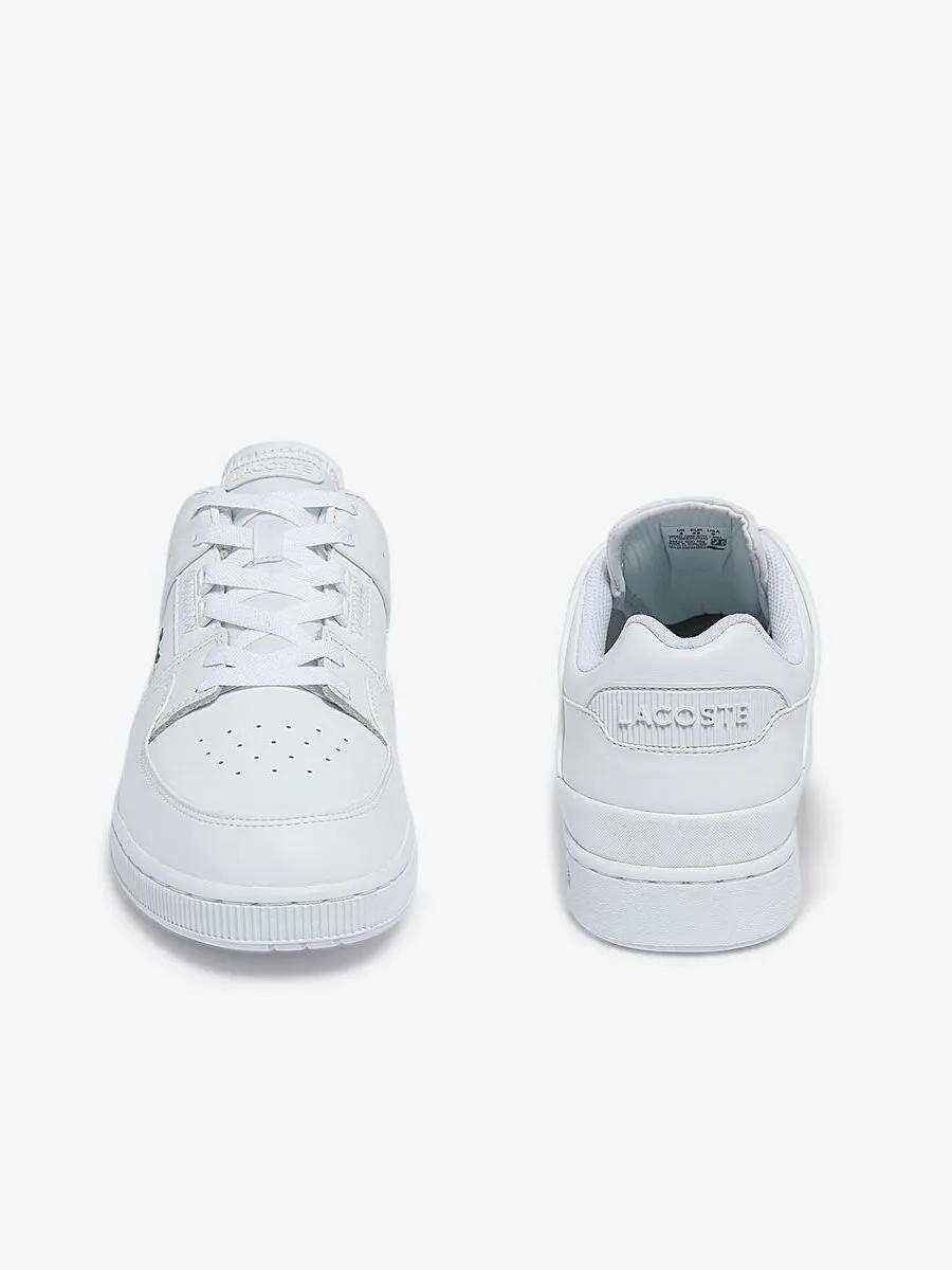 LACOSTE White Men’s Court Cage Leather Trainers