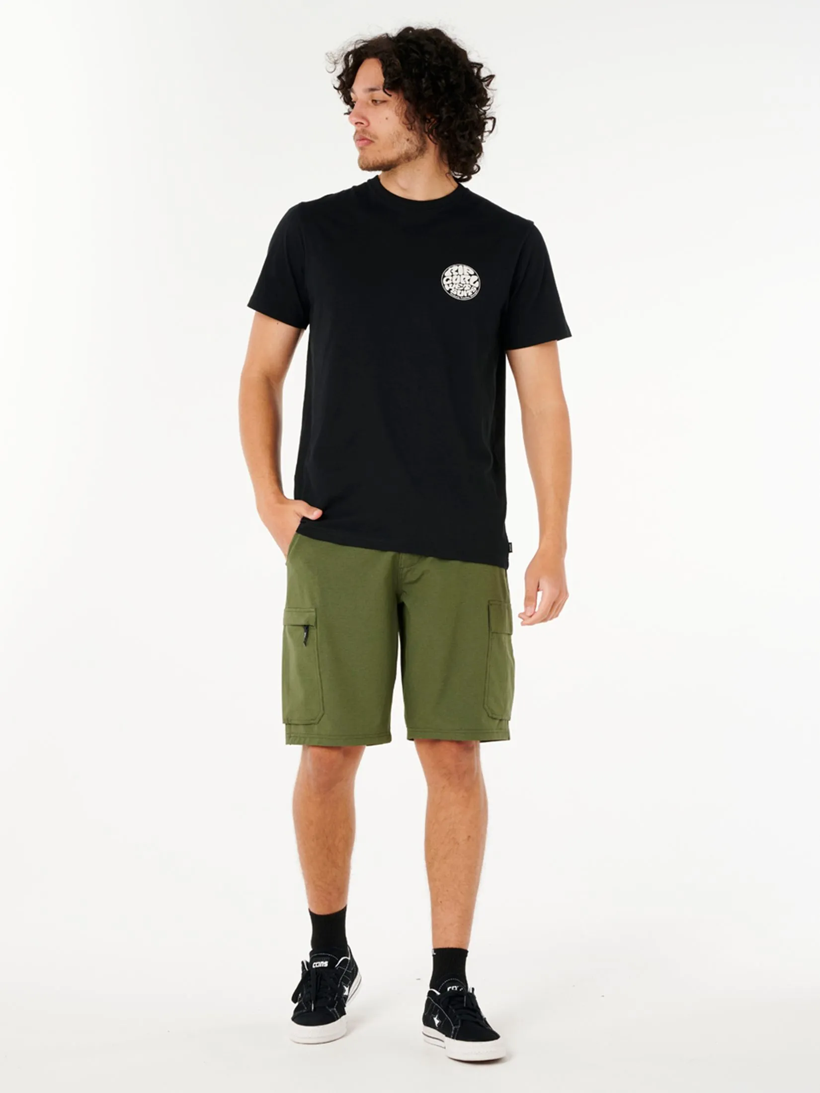 RIP CURL Men Cargo Shorts Boardwalk Classic Surf Dark Olive