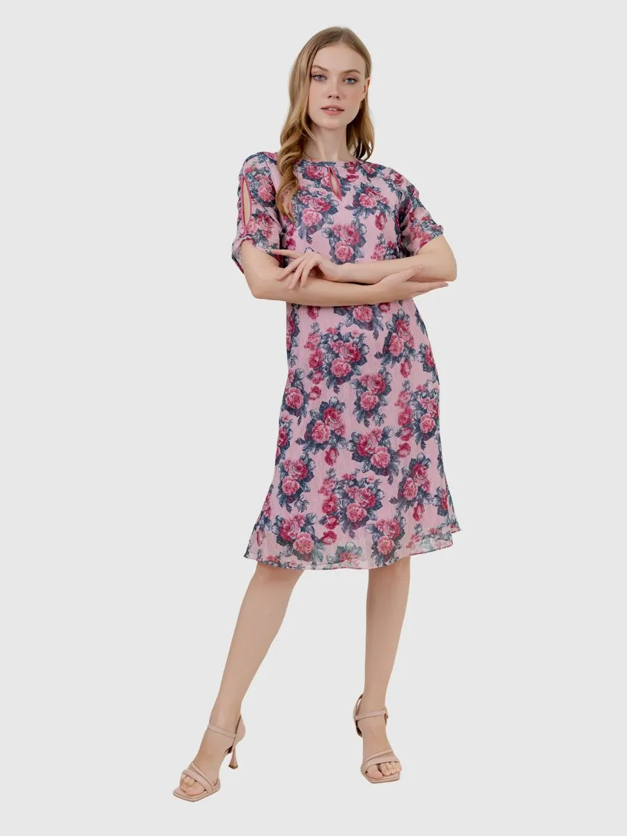 VERONIQA Women Dress Rachel Lace Pink