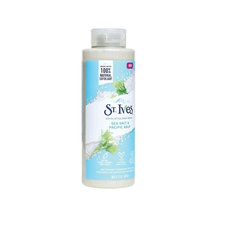 St.Ives Exfoliating Body Wash Sea Salt  Pacific Kelp 473 Ml.