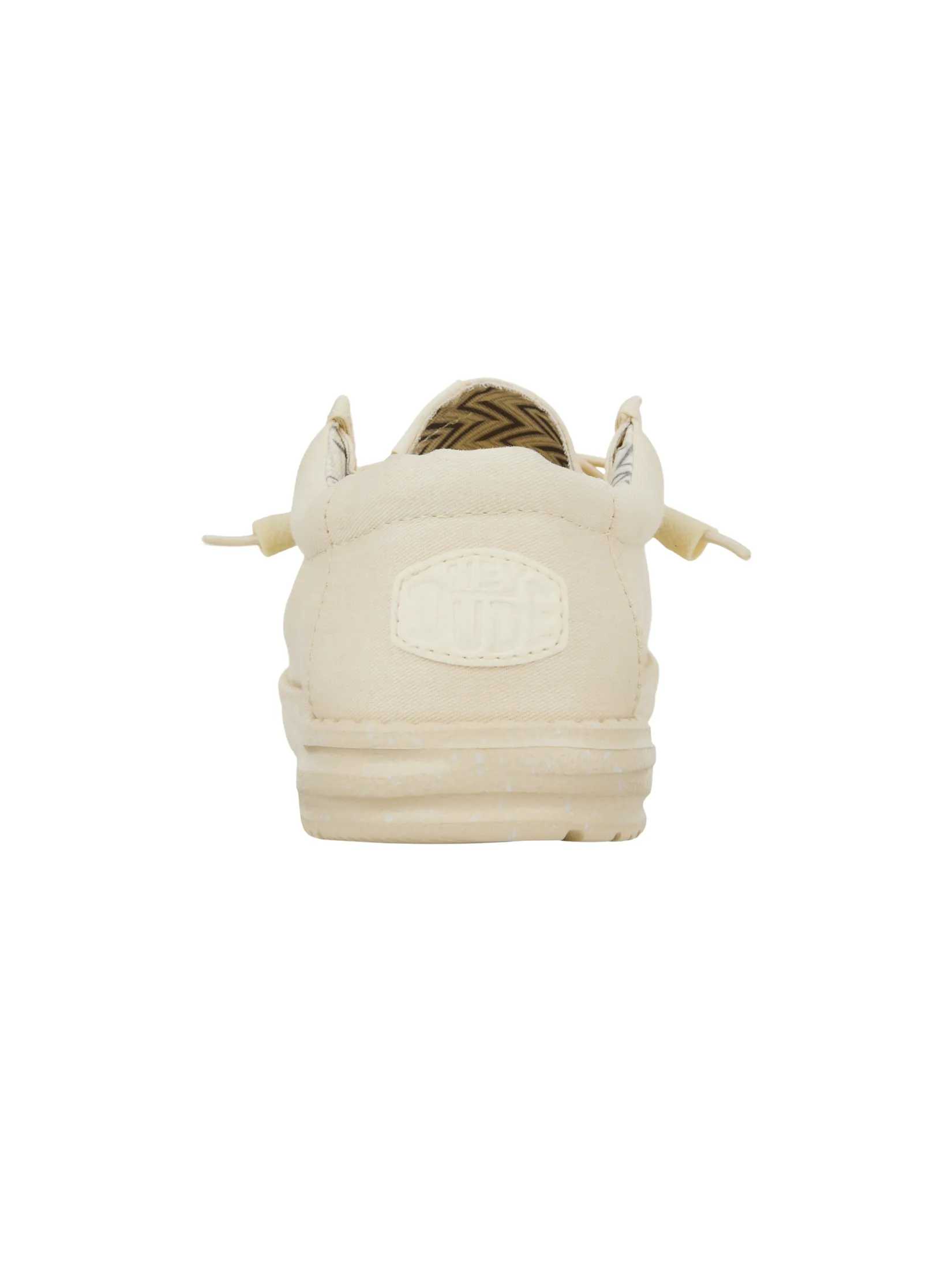 HEYDUDE WALLY STRETCH CANVAS - STONE WHITE