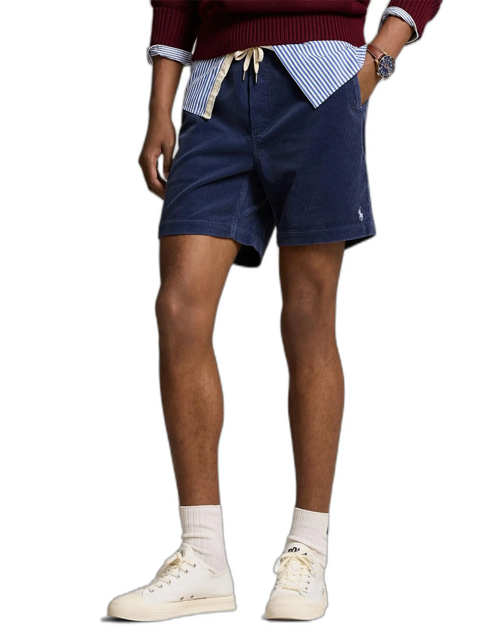 POLO RALPH LAUREN Men Shorts-6-Inch Polo Prepster Corduroy Short MNPOSHO14G20356-Navy-410