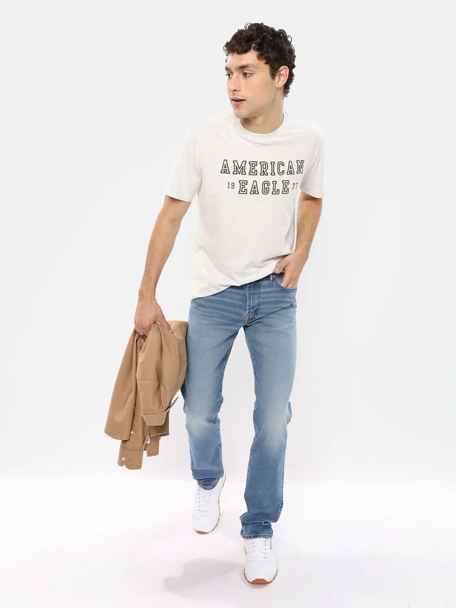 AMERICAN EAGLE MEN INTL EXCLUSIVE MEDIUM CLEAN SLIM STRAIGHT 947 MEDIUM INDIGO