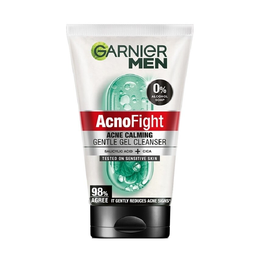 Garnier Men Acnofight Acne Calming Gentle Gel Cleanser 100 Ml.