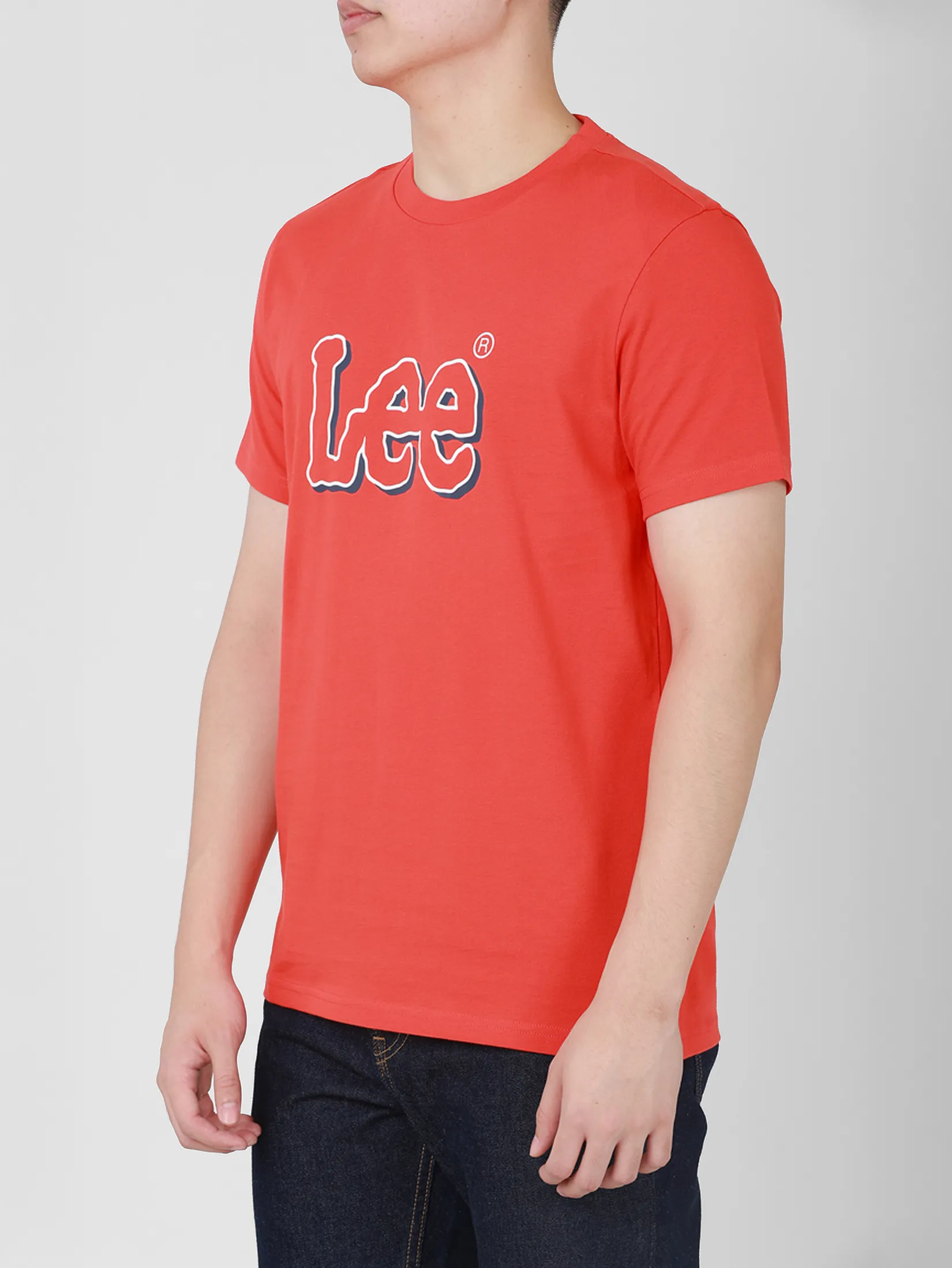 LEE Men s Tee Short Sleeve Regular Fit Orange