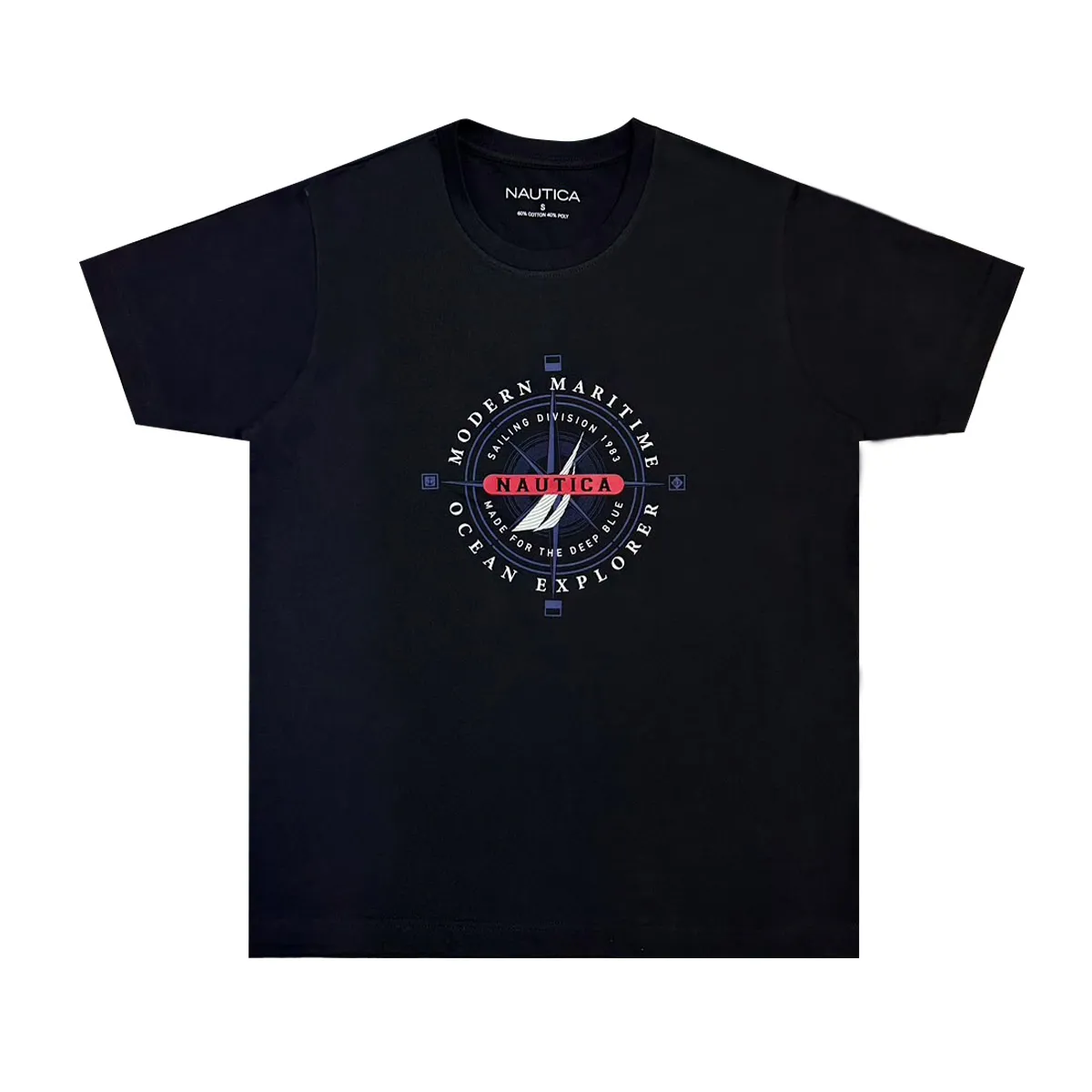 NAUTICA Men T-shirts Light Black