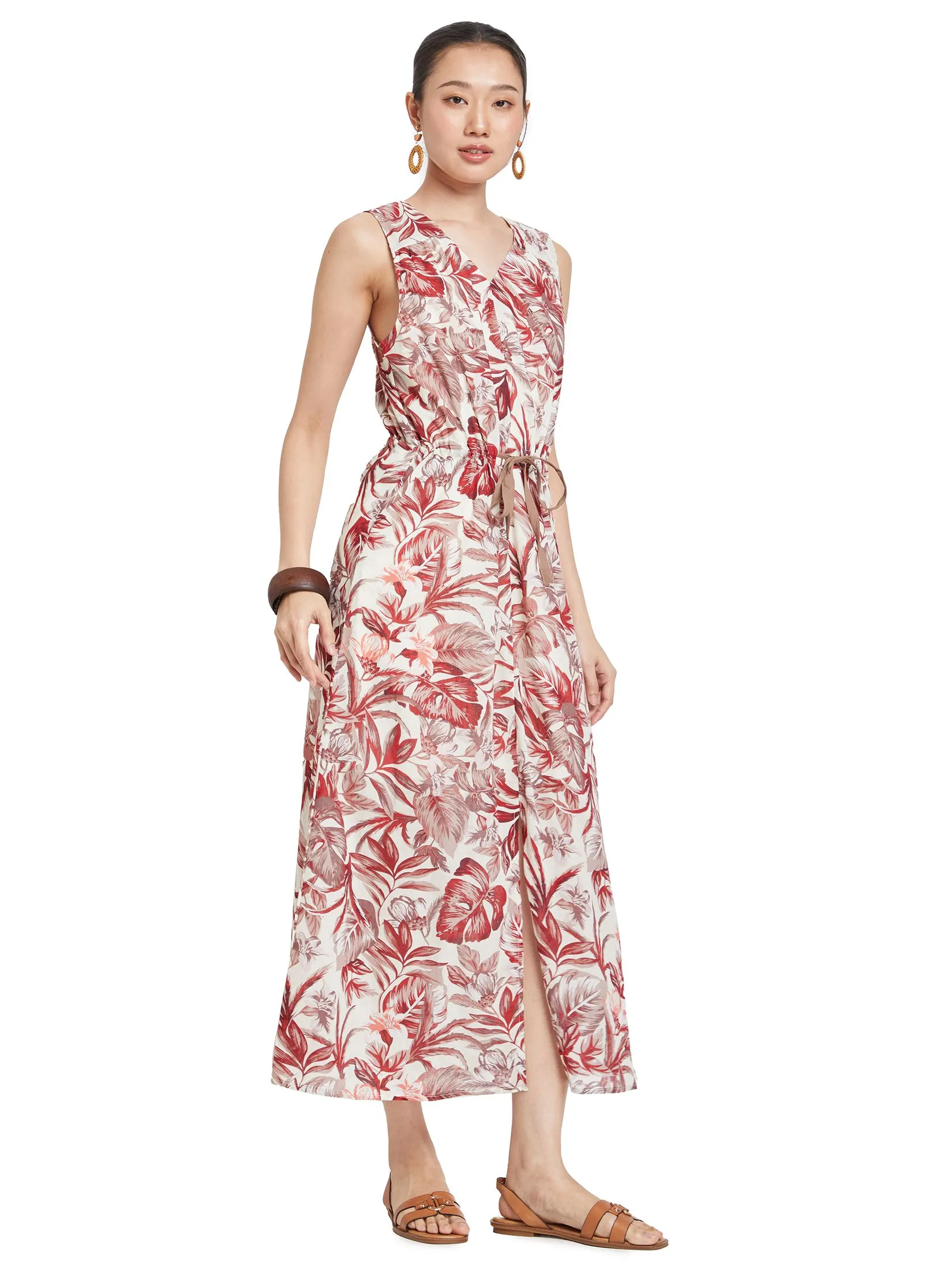 JOURNAL Women Dress Sleeveless Cotton Woven